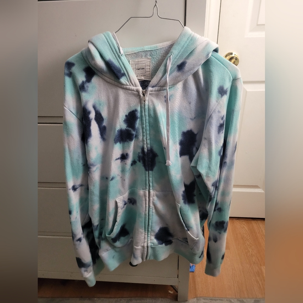 Tye dye zip up hoodie w/bonus item